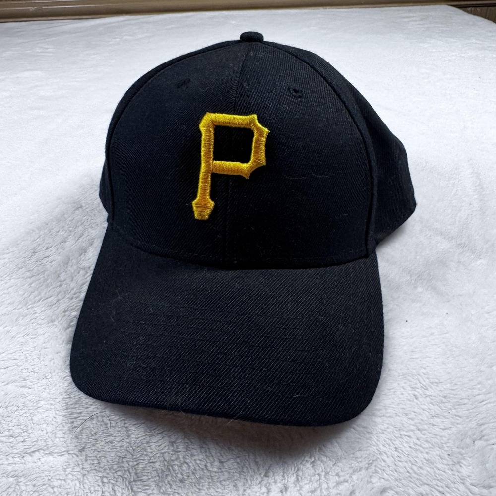 Pittsburgh Pirates Hat Cap Strap Back Mens One Size Black‎ MLB Baseball '47